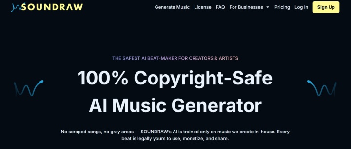Soundraw website