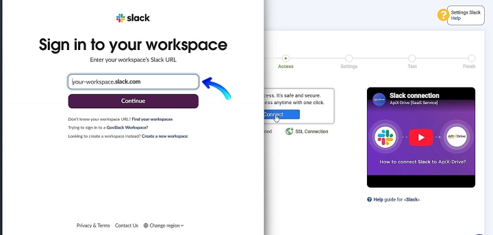 Sign in to your Slack workspace