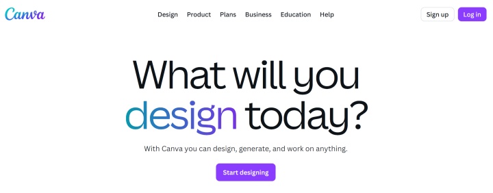 Canva website