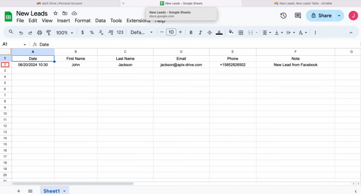 Google Sheets and Airtable integration | Choose the row number from which you want to start uploading
