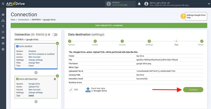 Go back to ApiX-Drive to continue with the configuration