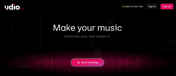 Udio website