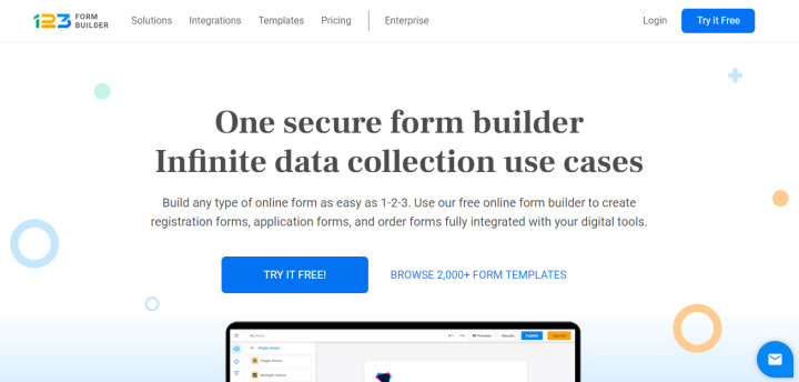 Applications for creating online forms | 123FormBuilder