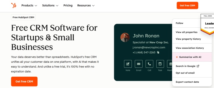 HubSpot website HubSpot website