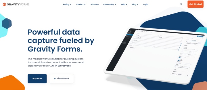 Gravity Forms website