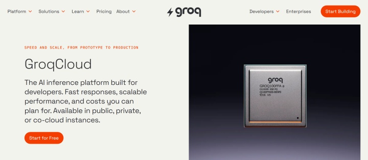 Groq website