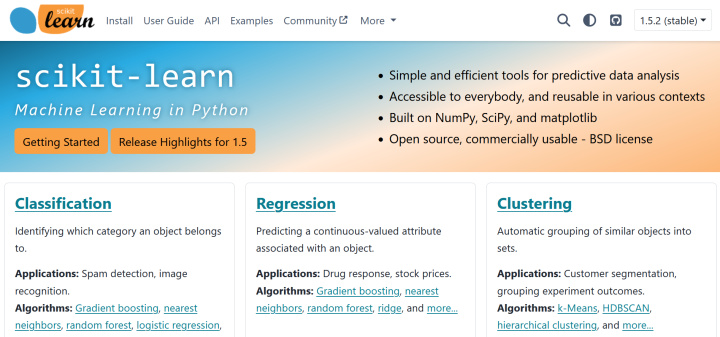 Top Machine Learning Frameworks | Scikit-learn