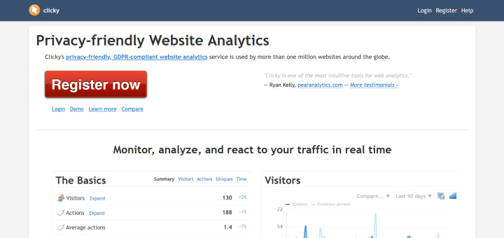 Top Google Analytics Alternatives | Clicky