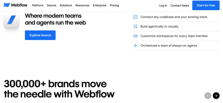 Webflow website