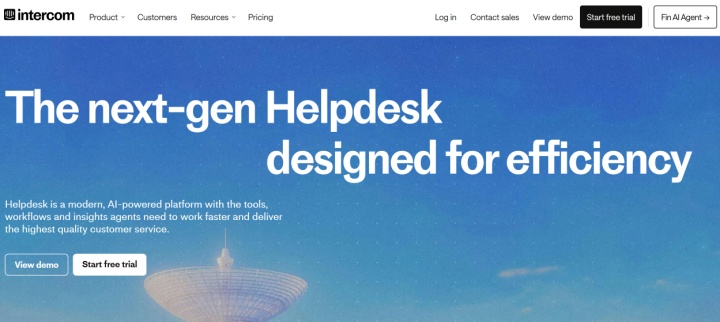 Intercom website