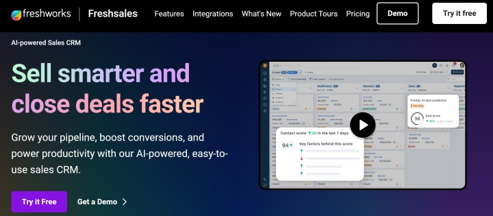 Freshworks website Freshworks website