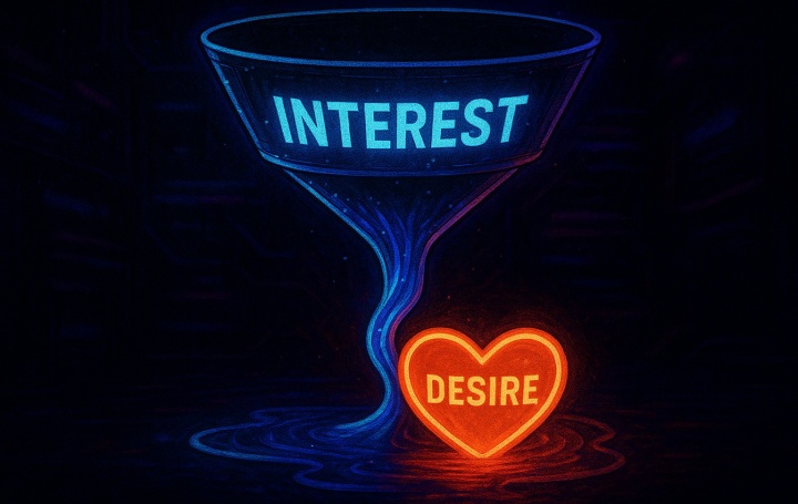 Turning interest to desire Turning interest to desire