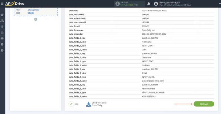 Tally and HubSpot integration | If you have no comments, click "Continue" Tally and HubSpot integration | If you have no comments, click "Continue"