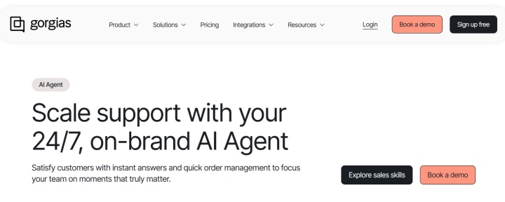 Gorgias website