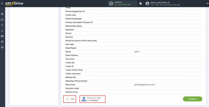 HubSpot and Tally integration | Click “Edit” or "Send test data to HubSpot" HubSpot and Tally integration | Click “Edit” or "Send test data to HubSpot"