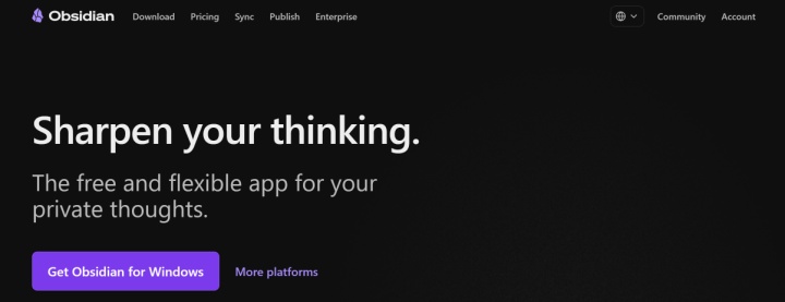 Obsidian website