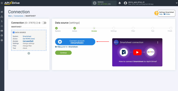 Smartsheet and Airtable integration | Connect your Smartsheet account to ApiX-Drive