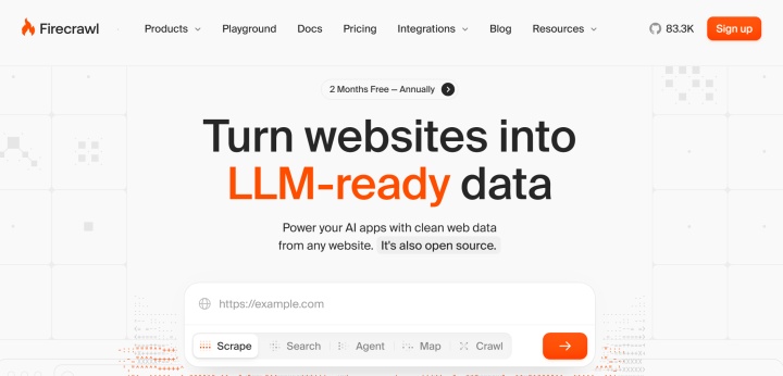 Firecrawl website