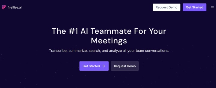 Fireflies.ai website Fireflies.ai website
