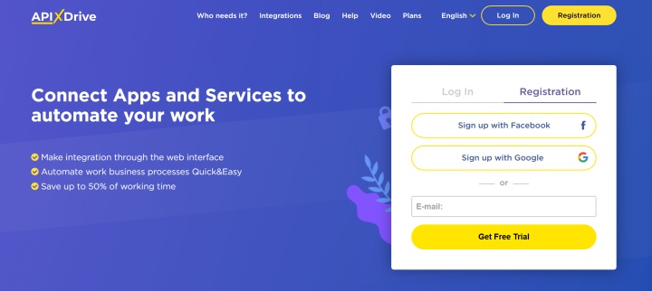 ApiX-Drive website