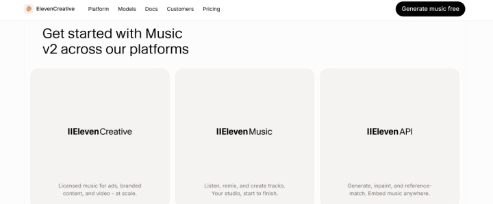 ElevenLabs website