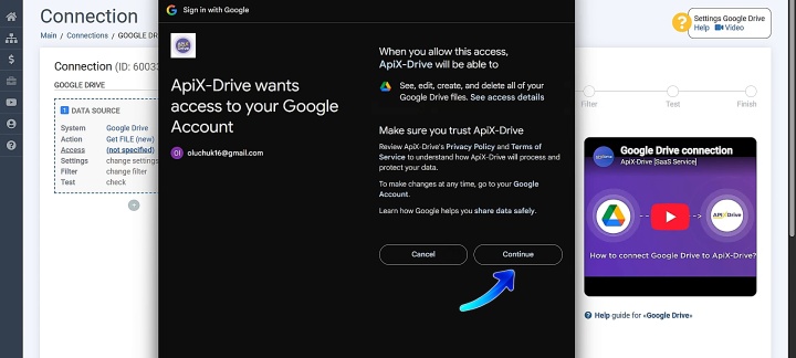Provide the required permissions