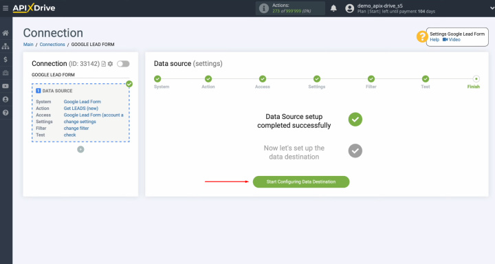 Google Lead Form and Trello integration | Click on the green button