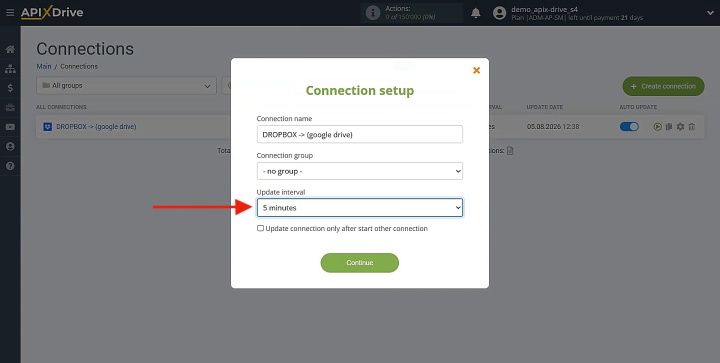 Choose how often the system should check for updates