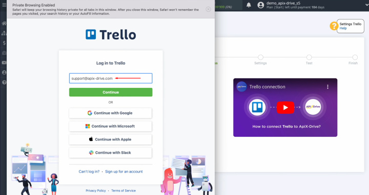 Google Lead Form and Trello integration | Enter your email
