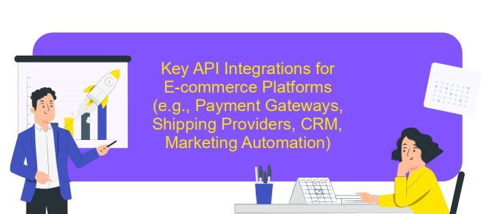 Key API Integrations for E-commerce Platforms (e.g., Payment Gateways, Shipping Providers, CRM, Marketing Automation)