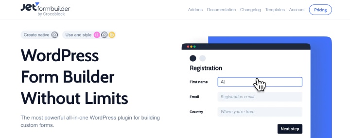 JetFormBuilder website