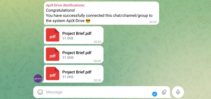 Telegram notifications