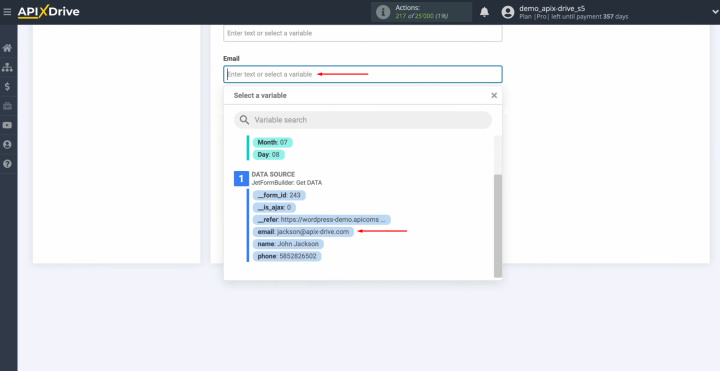 JetFormBuilder and Notion integration | Assign variables from JetFormBuilder to these fields