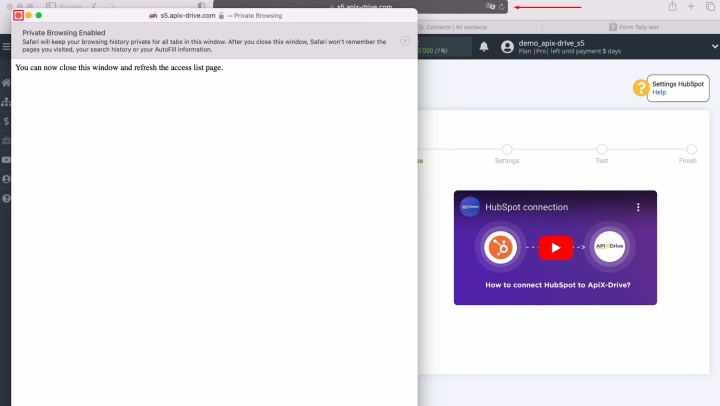 HubSpot and Tally integration | Close the window and refresh the page HubSpot and Tally integration | Close the window and refresh the page