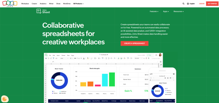 Top 5 Google Sheets Alternatives | Zoho Sheet