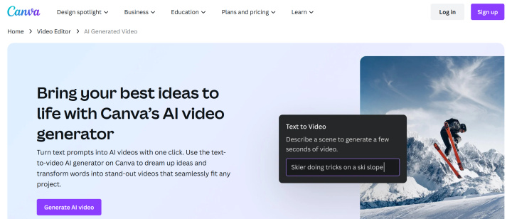 Canva AI Video Generator