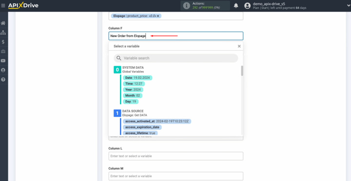 Google Sheets and Elopage integration | Also enter data manually