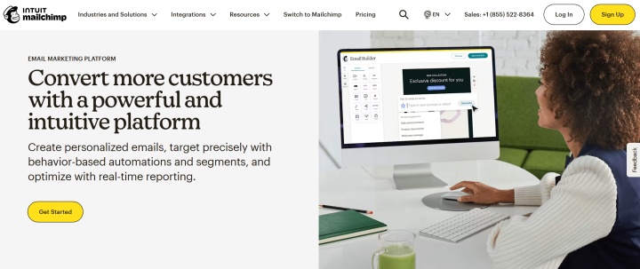 Mailchimp website
