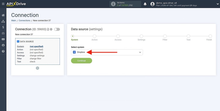 Select Dropbox