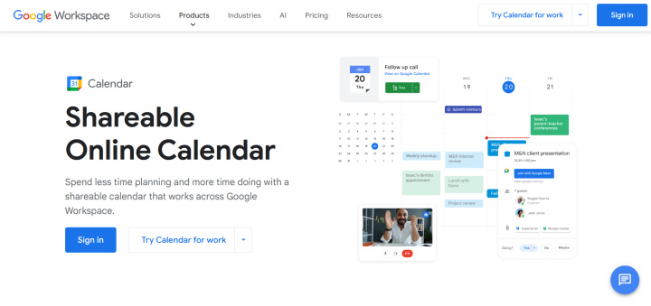 Best Scheduling Apps | Google Calendar