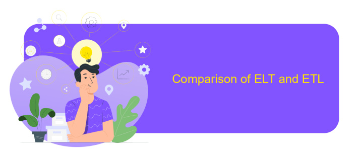 Comparison of ELT and ETL