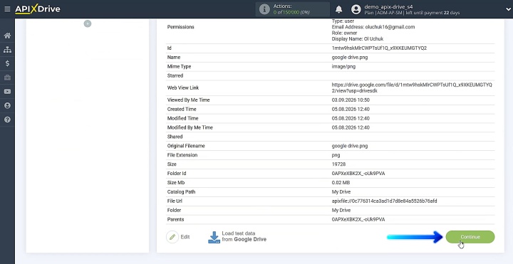 Test data that will be transmitted to Slack