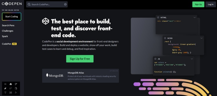 CodePen official site