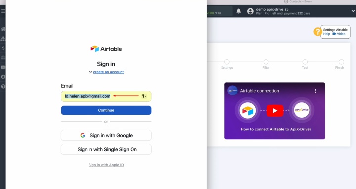 Enter your Airtable username Enter your Airtable username