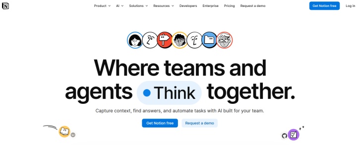 Notion website