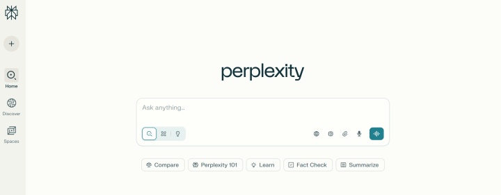 Perplexity interface Perplexity interface
