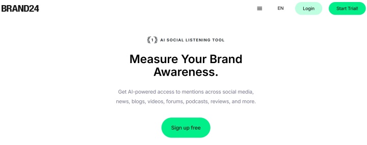 Brand24 website