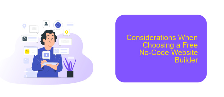 Considerations When Choosing a Free No-Code Website Builder