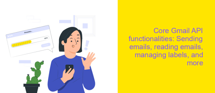 Core Gmail API functionalities: Sending emails, reading emails, managing labels, and more