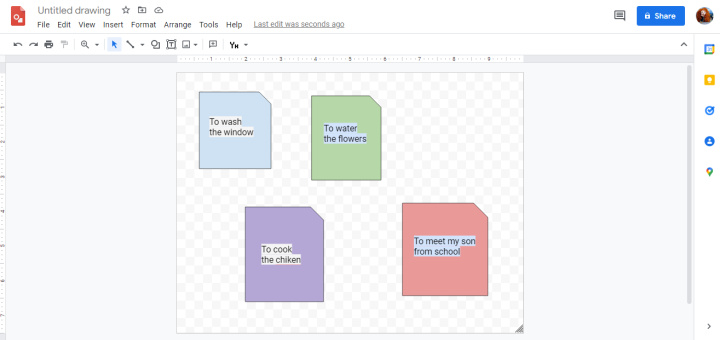 Qué es Google Drawings | Notas Post-it